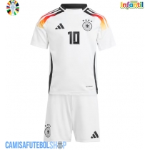 Camisa de time de futebol Alemanha Jamal Musiala #10 Replicas 1º Equipamento Infantil Europeu 2024 Manga Curta (+ Calças curtas)